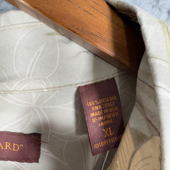 Tori Richard’s Floral Hawaiian New With Tags Button Up Shirt Men’s XL Viscose - Picture 5 of 9